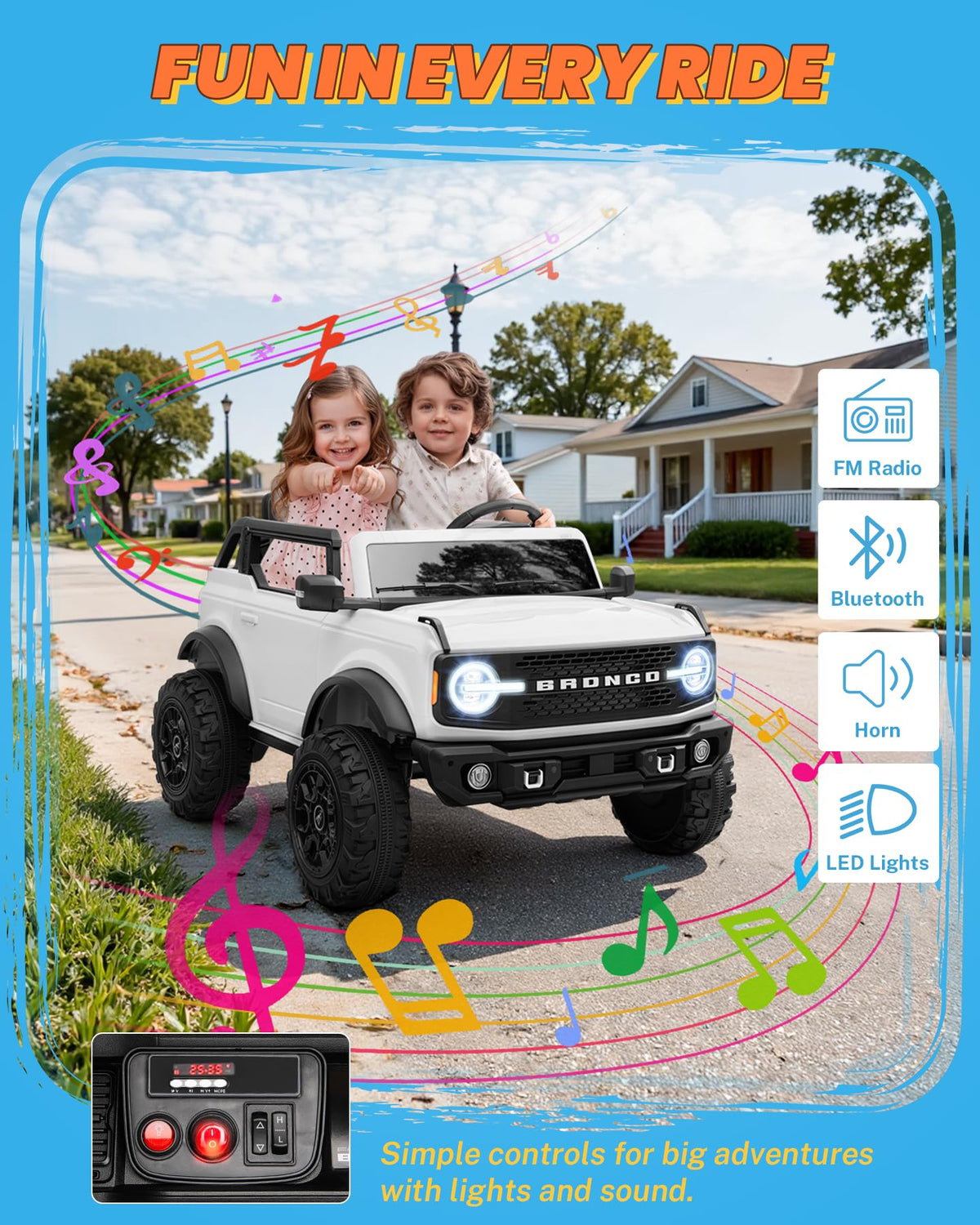 24V 2 Seater Ride on Car with Remote Control X892
