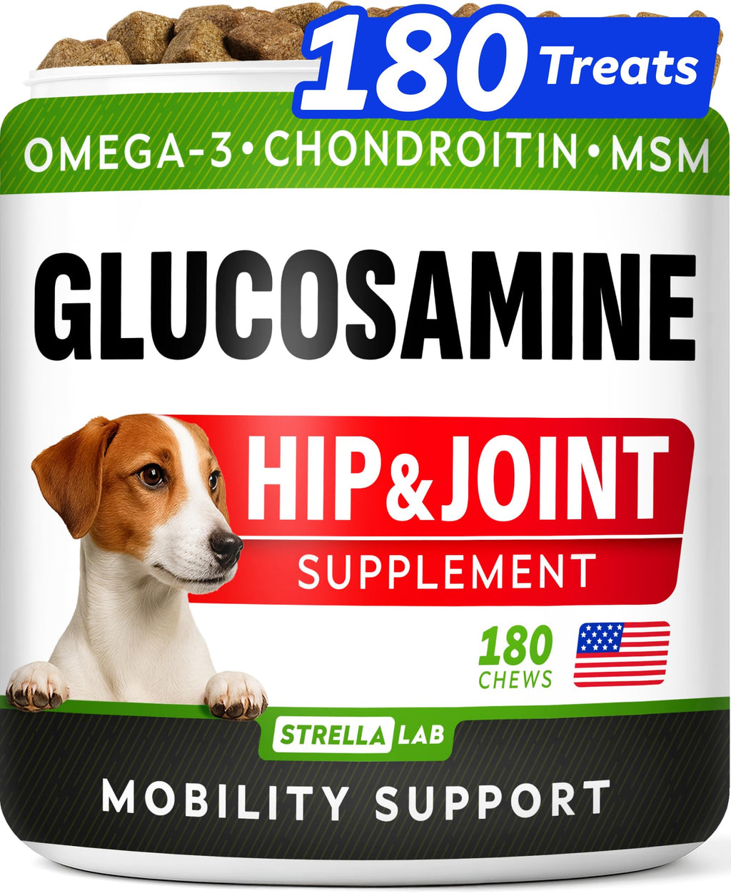 Glucosamine Chondroitin MSM Hip Joint Supplement Chews T475