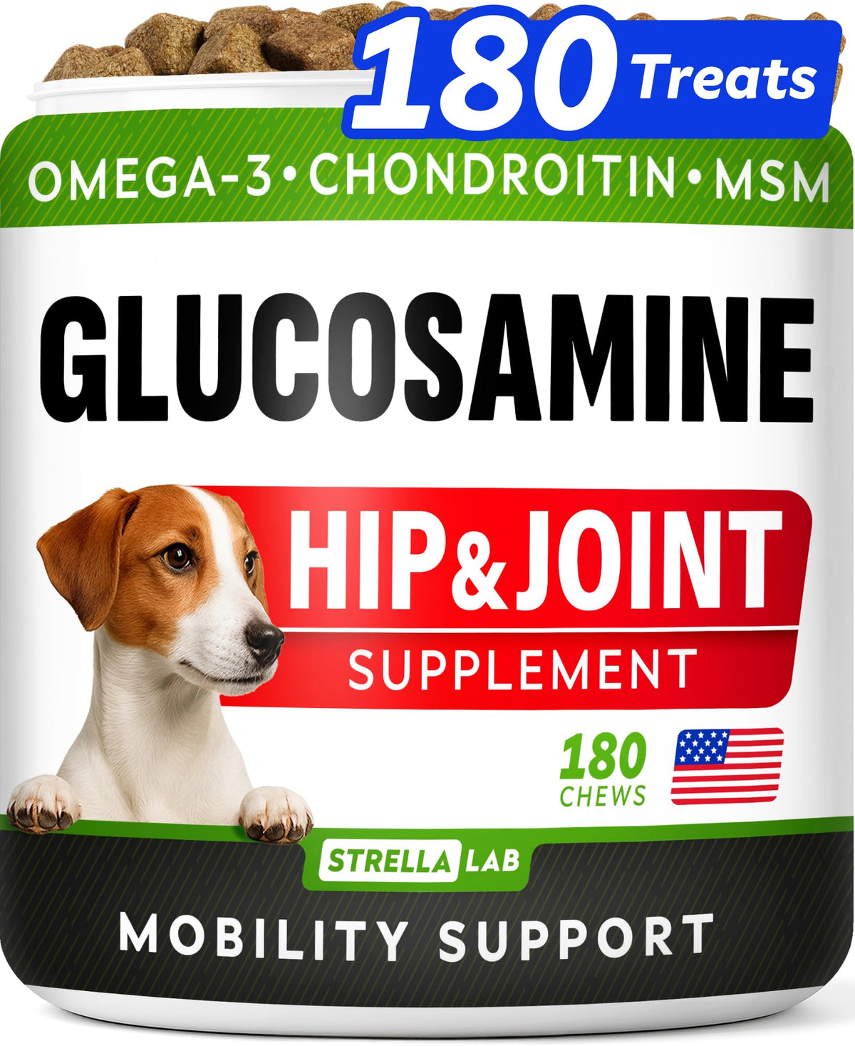 Glucosamine Chondroitin MSM Hip Joint Supplement Chews T475