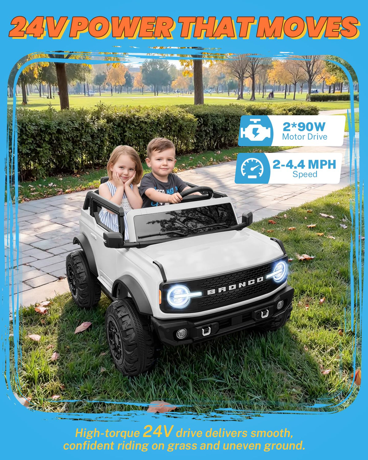 24V 2 Seater Ride on Car with Remote Control X892