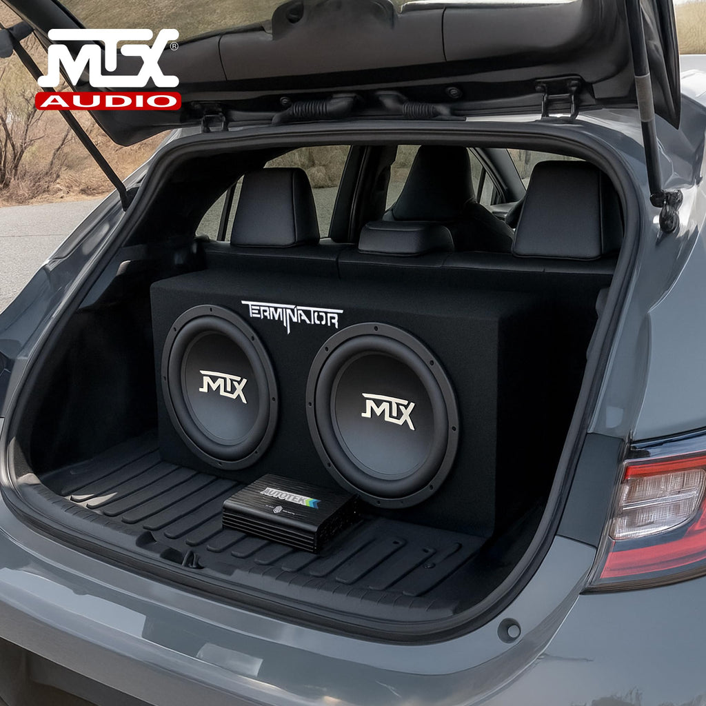 12" Subwoofer Box, Mono Amp & 4 Gauge Wiring Kit N39060