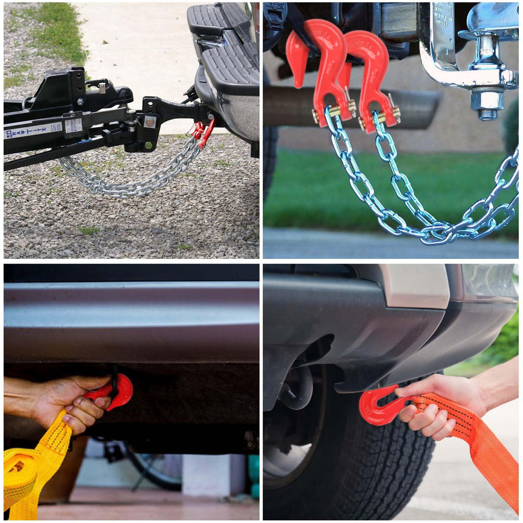 3/8'' Red Powder Coating Grade 80 Clevis Grab Hook T544