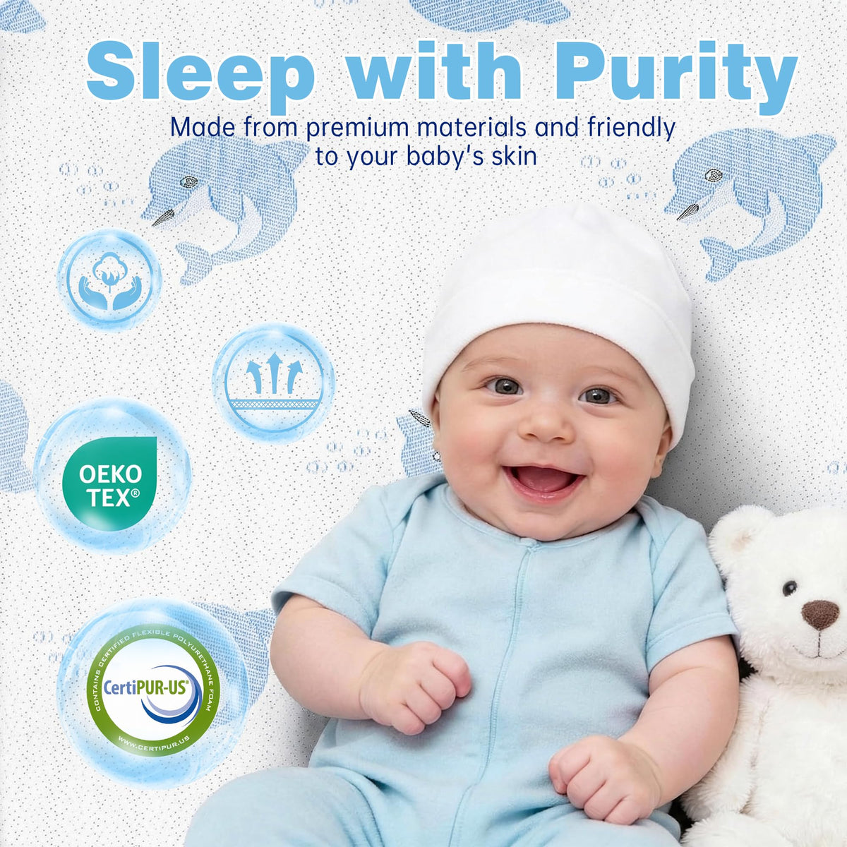 Double-Sided Memory Foam Portable Mattress I9453