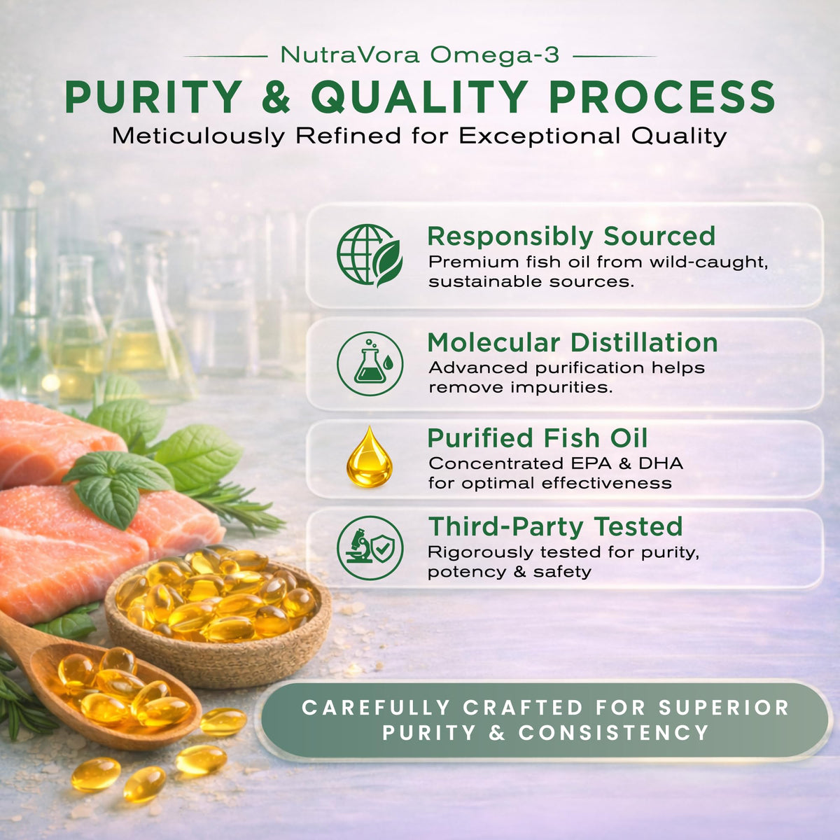 Omega 3 Fish Oil 4,200 mg Lemon Flavor 300 Softgels O386