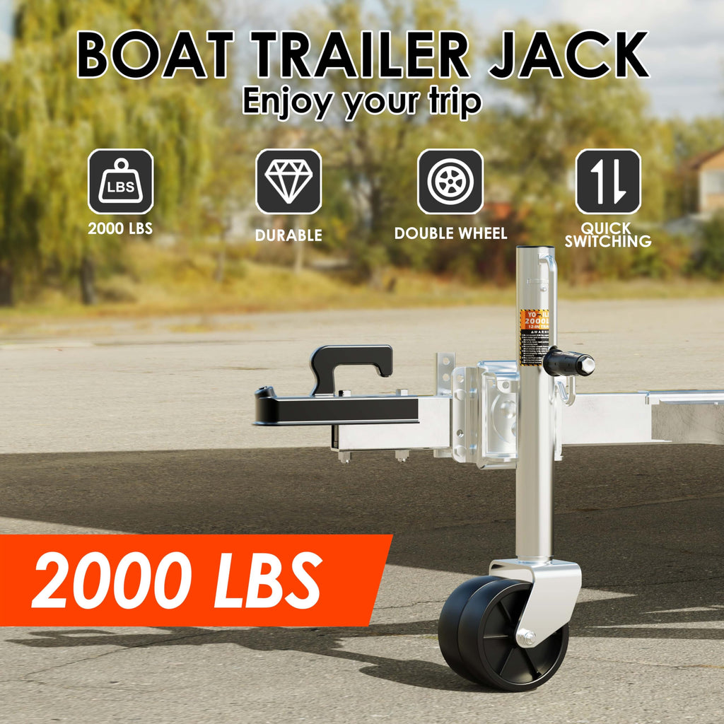 2000 lbs Dual Wheel Trailer Jack K4664