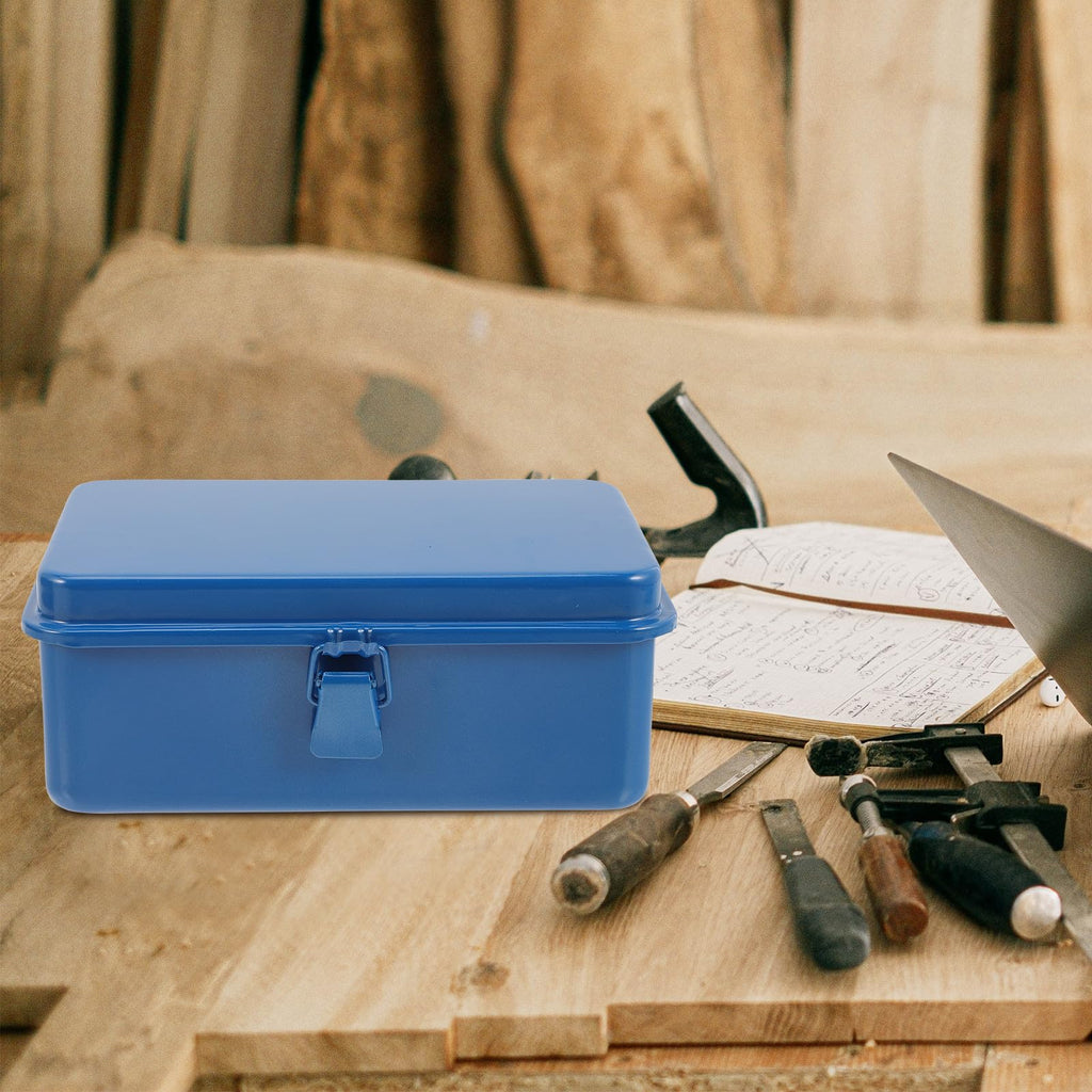 Blue Heavy Duty Portable Iron Toolbox Organizer E2201