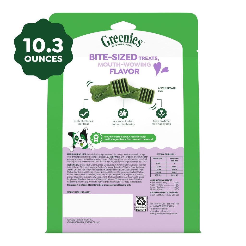 Blueberry Flavor Dog Treats 10.3 oz V4033