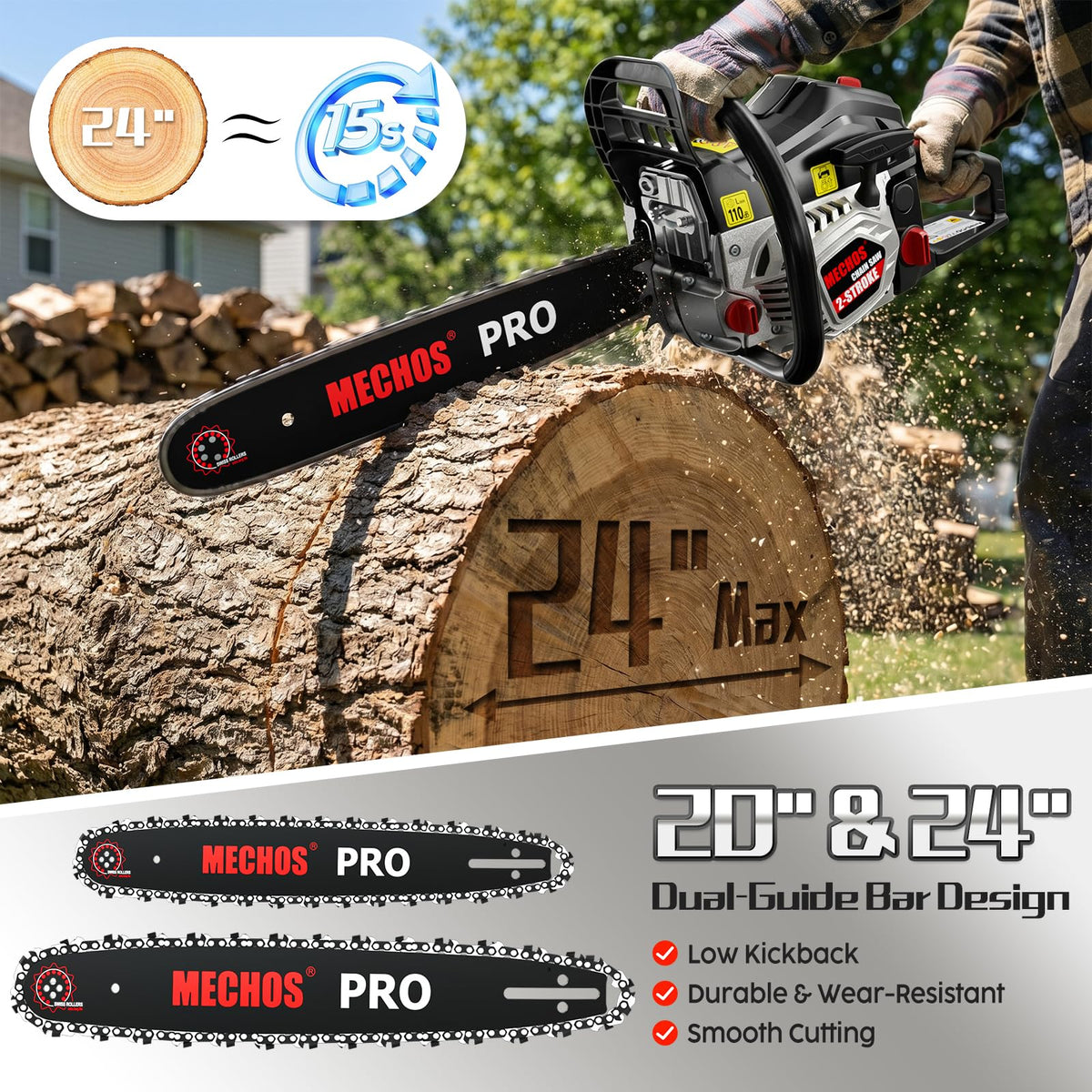 20 & 24 Inch Gas Chainsaw V128002