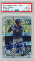 Signed 2019 Bowman Chrome PSA 9/10 Rookie Baseball Card P9720