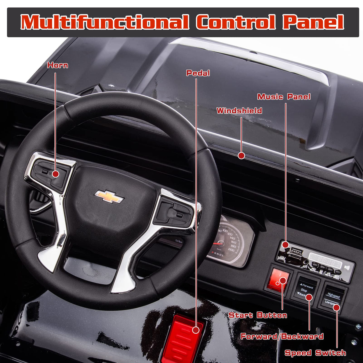 Black 2 Seats 24V Ride on Car A313539