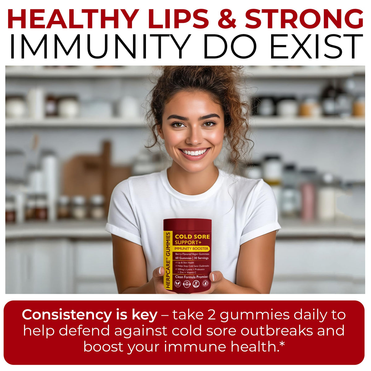 Cold Sore Treatment with L-Lysine, Zinc & Vitamin C E18798