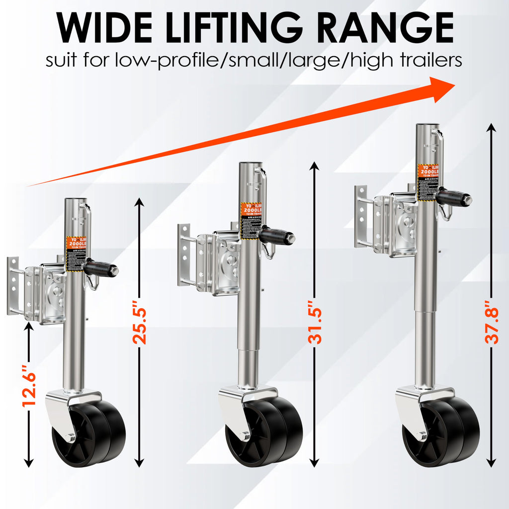 2000 lbs Dual Wheel Trailer Jack K4664