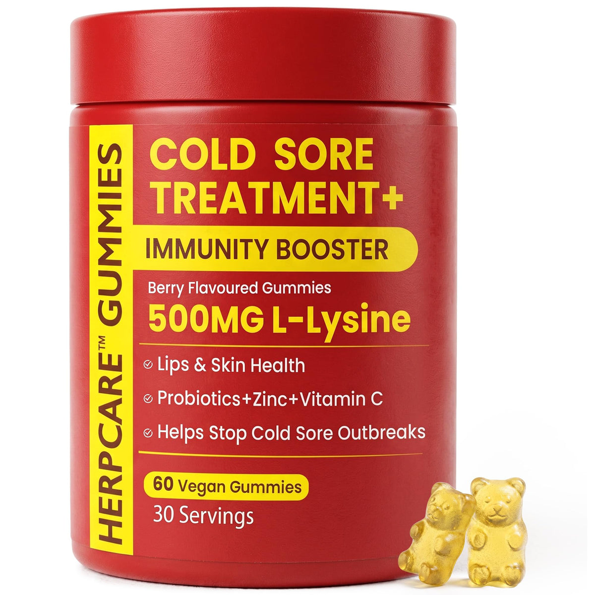 Cold Sore Treatment with L-Lysine, Zinc & Vitamin C E18798