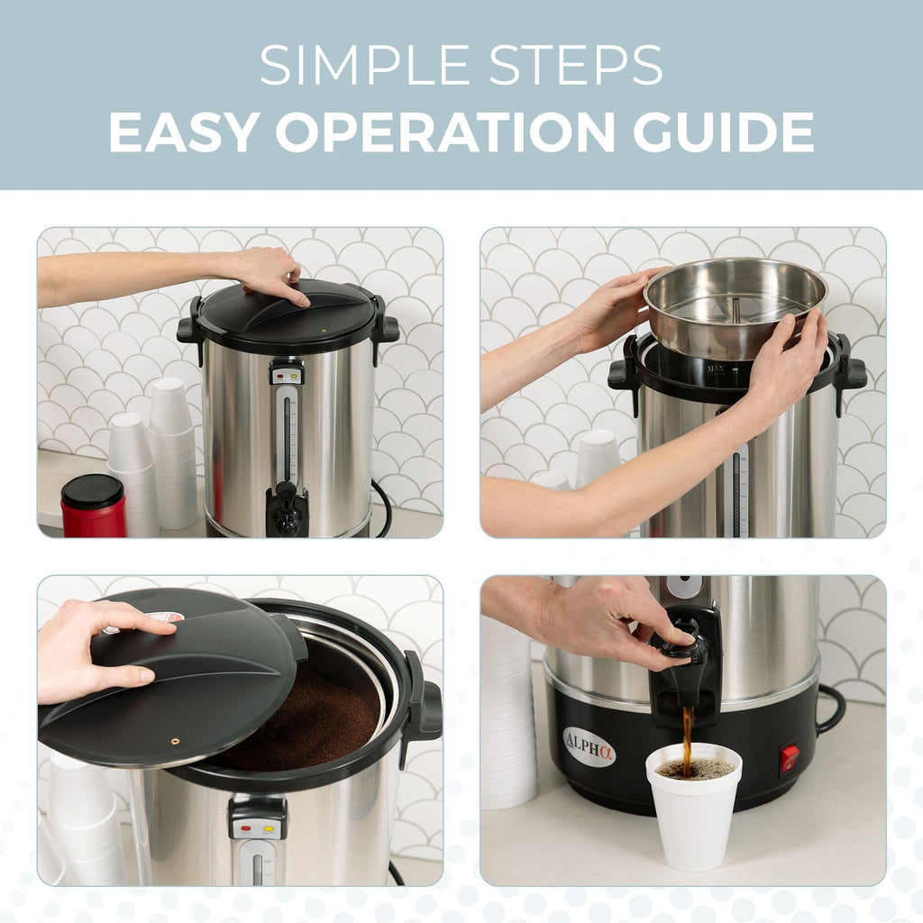 100 Cups Stainless Steel Electric Coffee Urn K23462