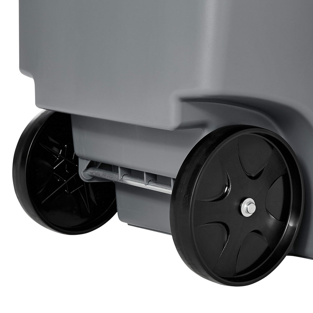 65 Gal Plastic Trash Can with Wheels R762