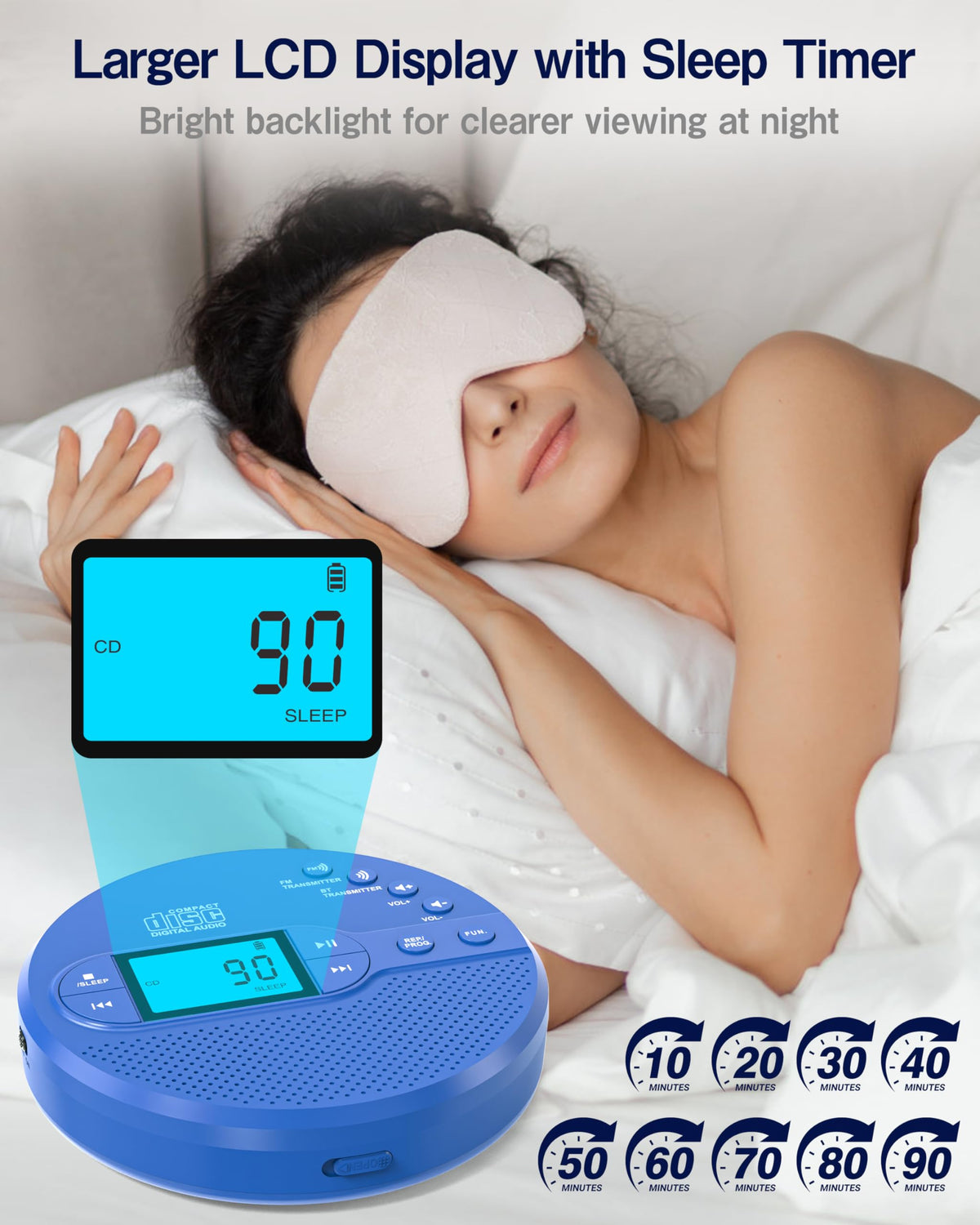 Portable CD Player with FM Transmitter & Speaker M462