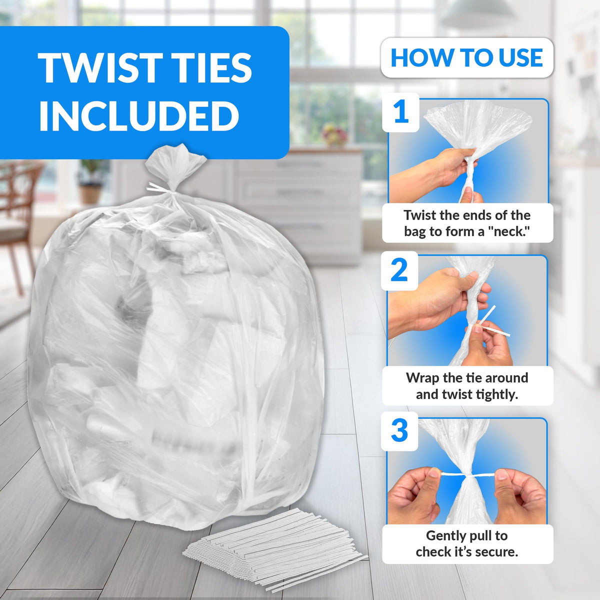 95 Gallon Heavy Duty Trash Bags N97297