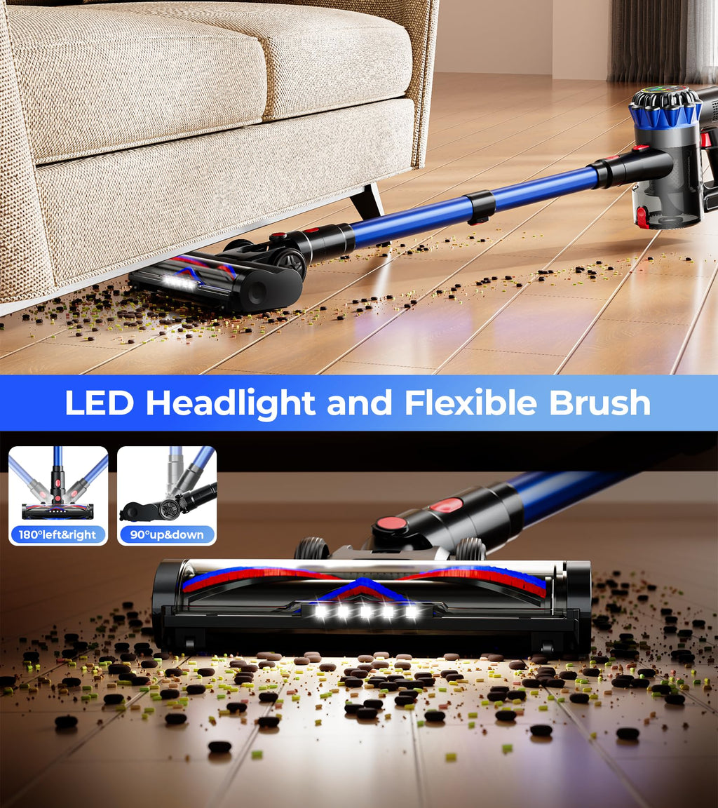 600W 50Kpa 65Mins Cordless Stick Vacuum Cleaner H4561