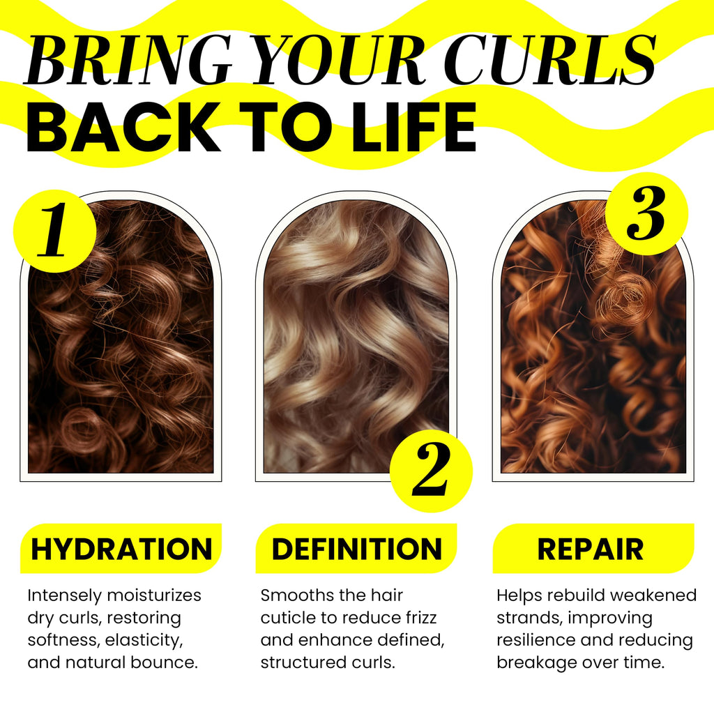 Curly Hair Shampoo and Conditioner Set D7462