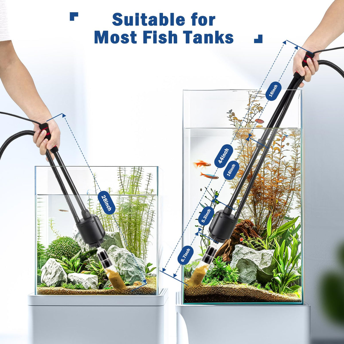 Electric Aquarium Gravel Cleaner M106