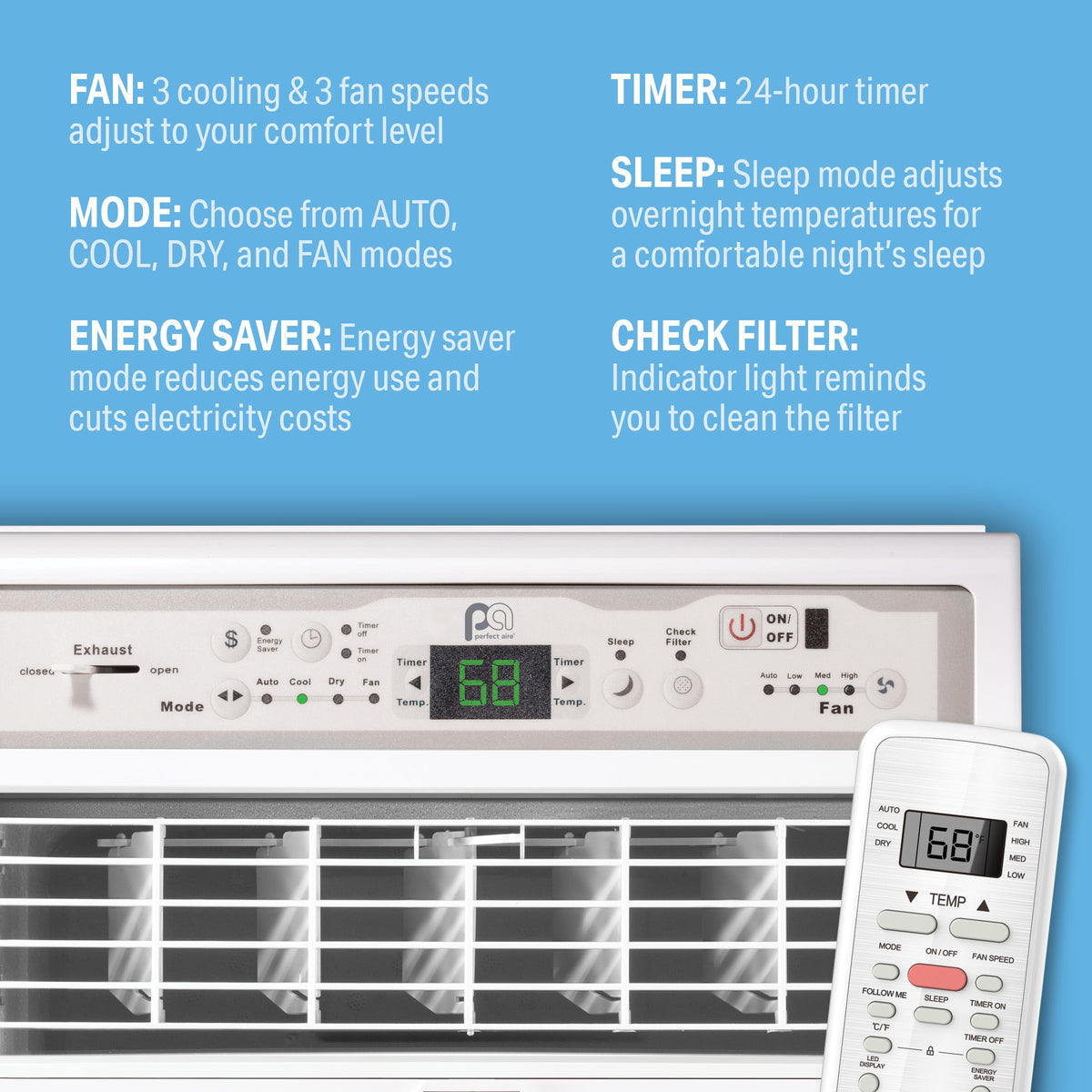 10,000 BTU Casement Window Air Conditioner O5416
