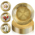 12 Pcs 13 Inch Round Gold Charger Plates J868192