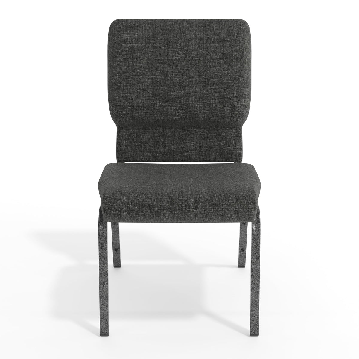 Dark Gray Fabric Stacking Church Chair 4 Pack R127
