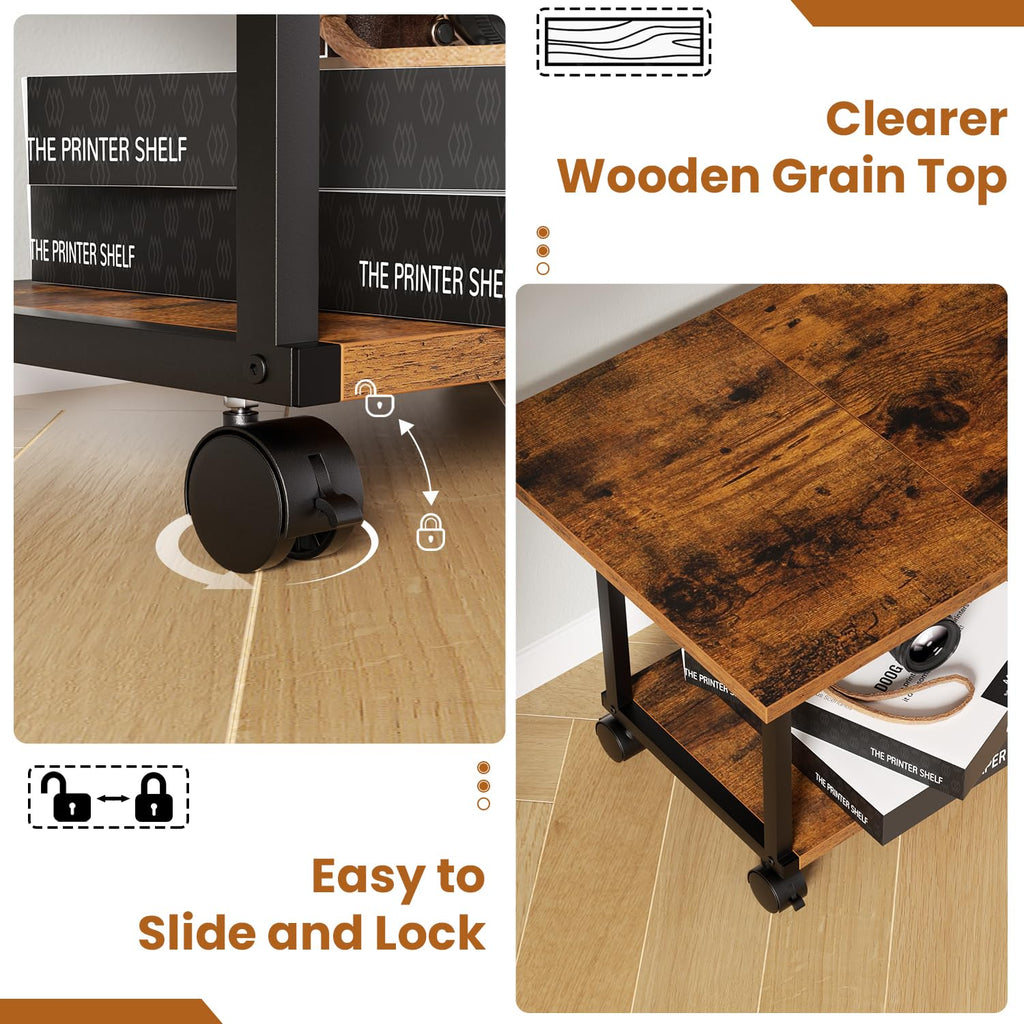 2-Tier Under Desk Printer Stand L524