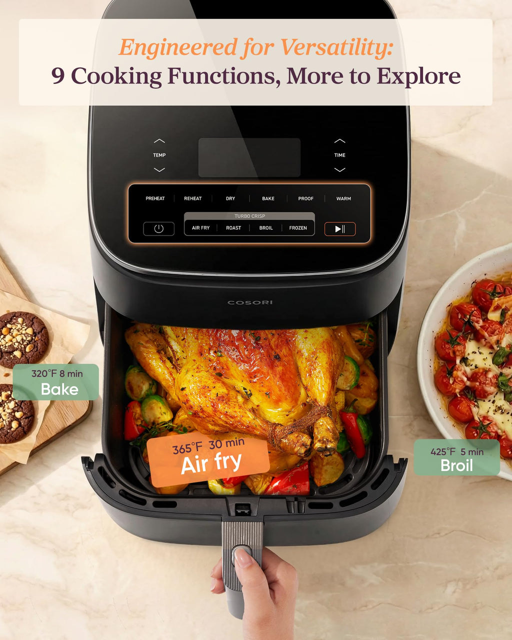 6 Qt Ceramic Coating Air Fryer G4508