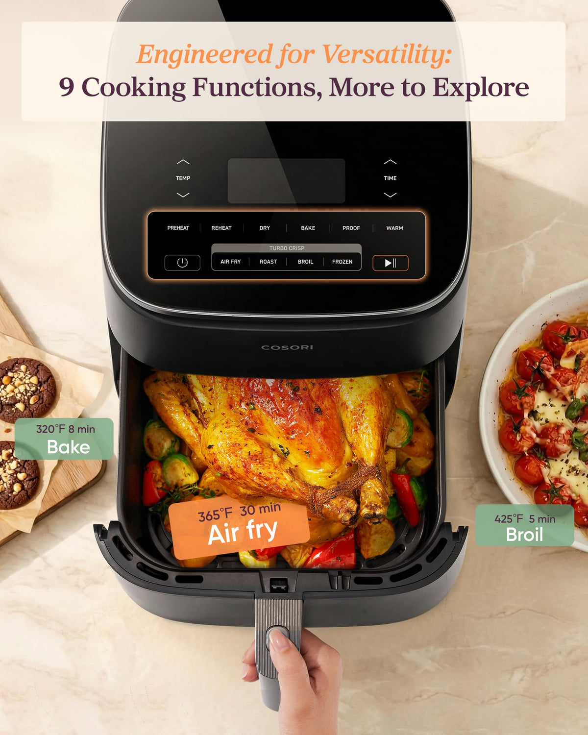6 Qt Ceramic Coating Air Fryer G4508
