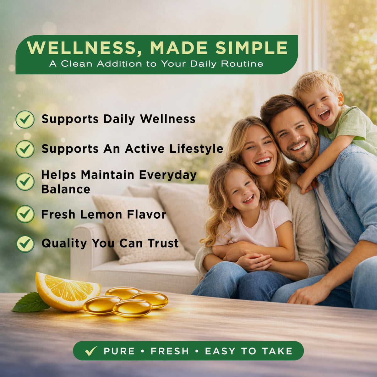 Omega 3 Fish Oil 4,200 mg Lemon Flavor 300 Softgels O386