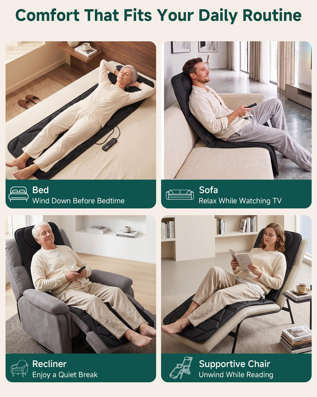 Full Body Massage Mat with Heat A105552