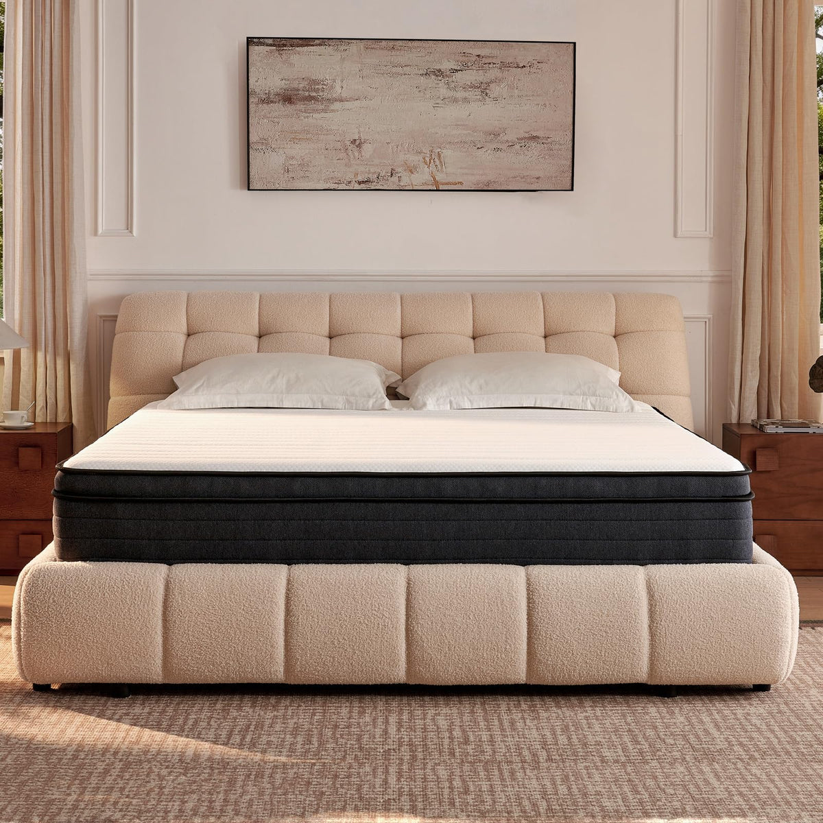 10 Inch Full Size Hybrid Mattress with Pocketed Coils & Gel Memory Foam P59664