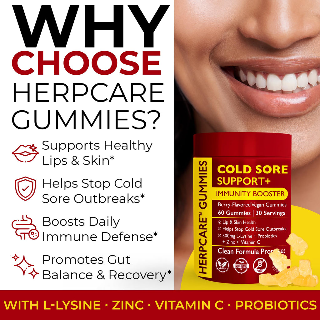 Cold Sore Treatment with L-Lysine, Zinc & Vitamin C E18798