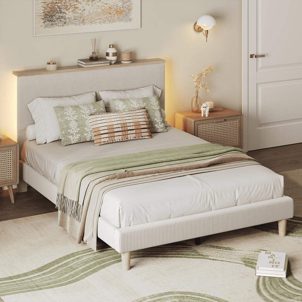 Full Bed Frame with Adjustable Headboard G7854