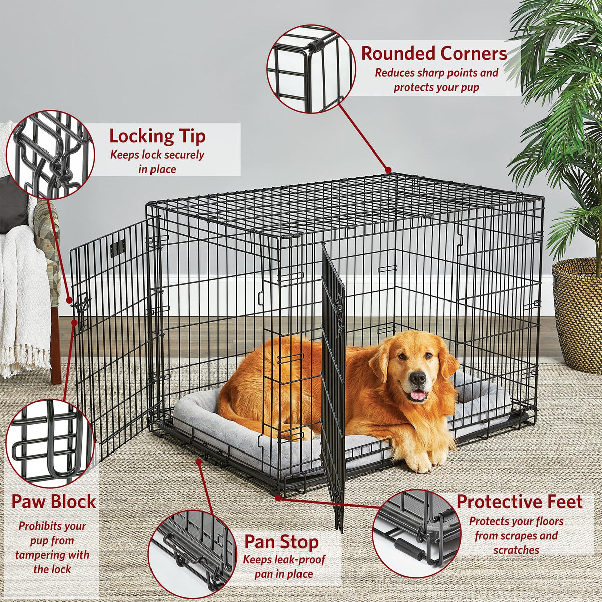 42-Inch Double Door Crate R6247