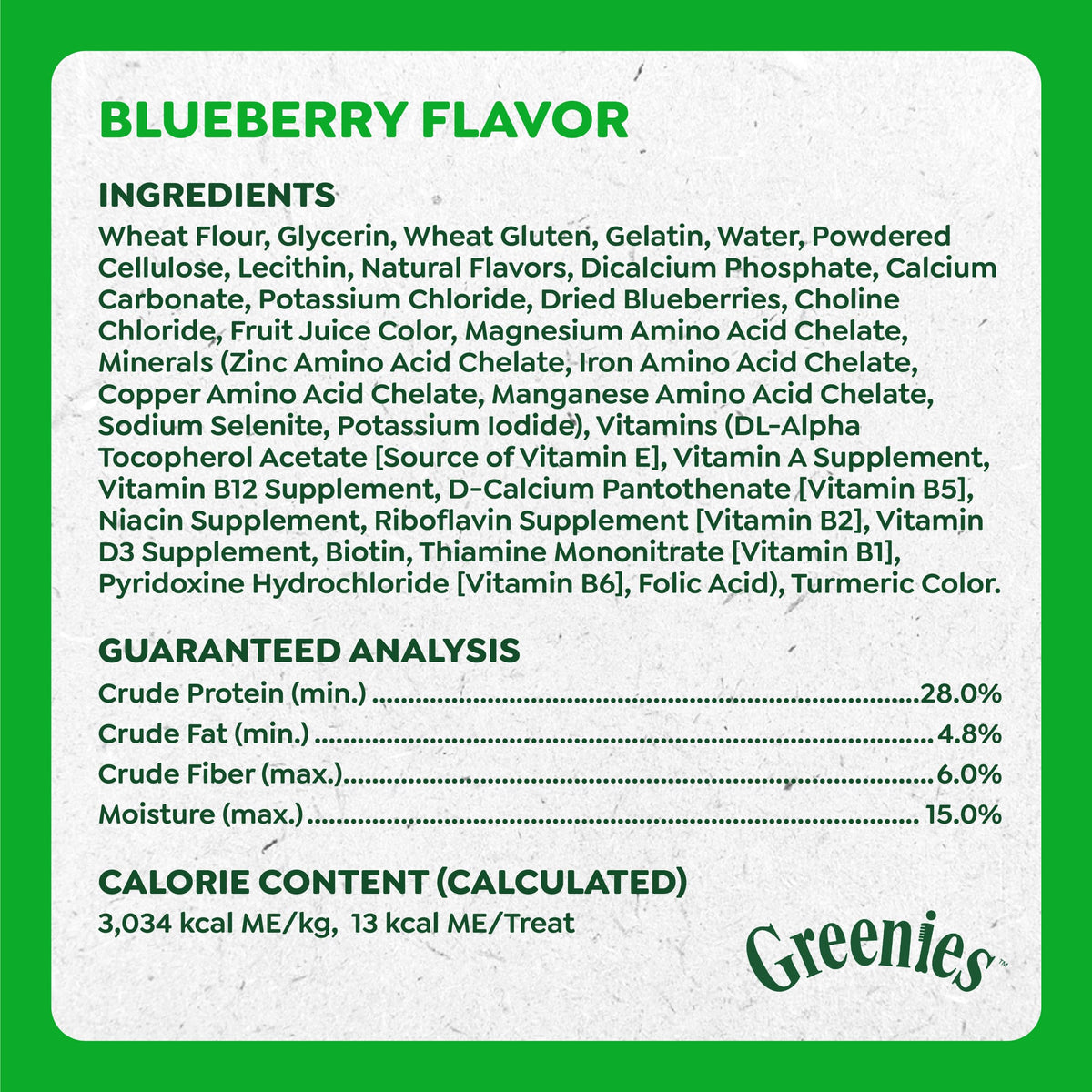 Blueberry Flavor Dog Treats 10.3 oz V4033