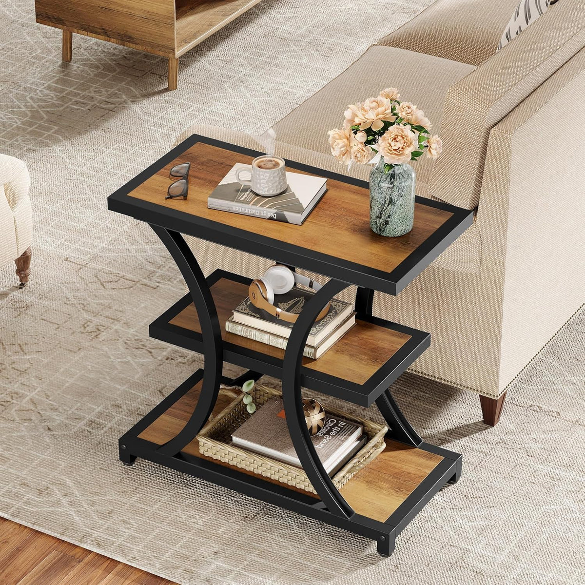 3-Tier Storage End Table Q42890
