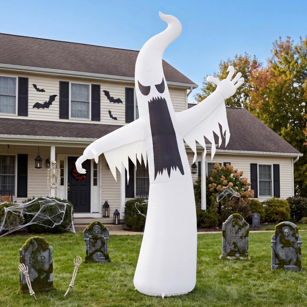 12 FT Inflatable Ghost Outdoor Decoration with LEDs R744984