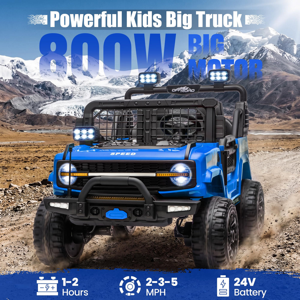 24V Electric 2 Seater Ride On Truck Toy with Remote Control Z57914