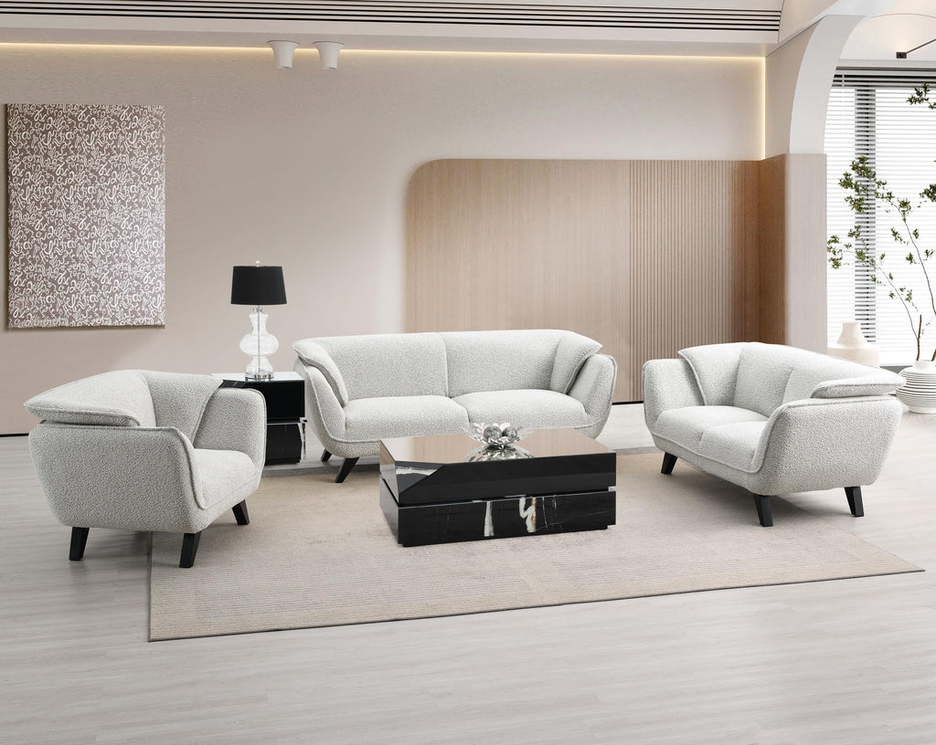 Light Gray Upholstered Loveseat C887232