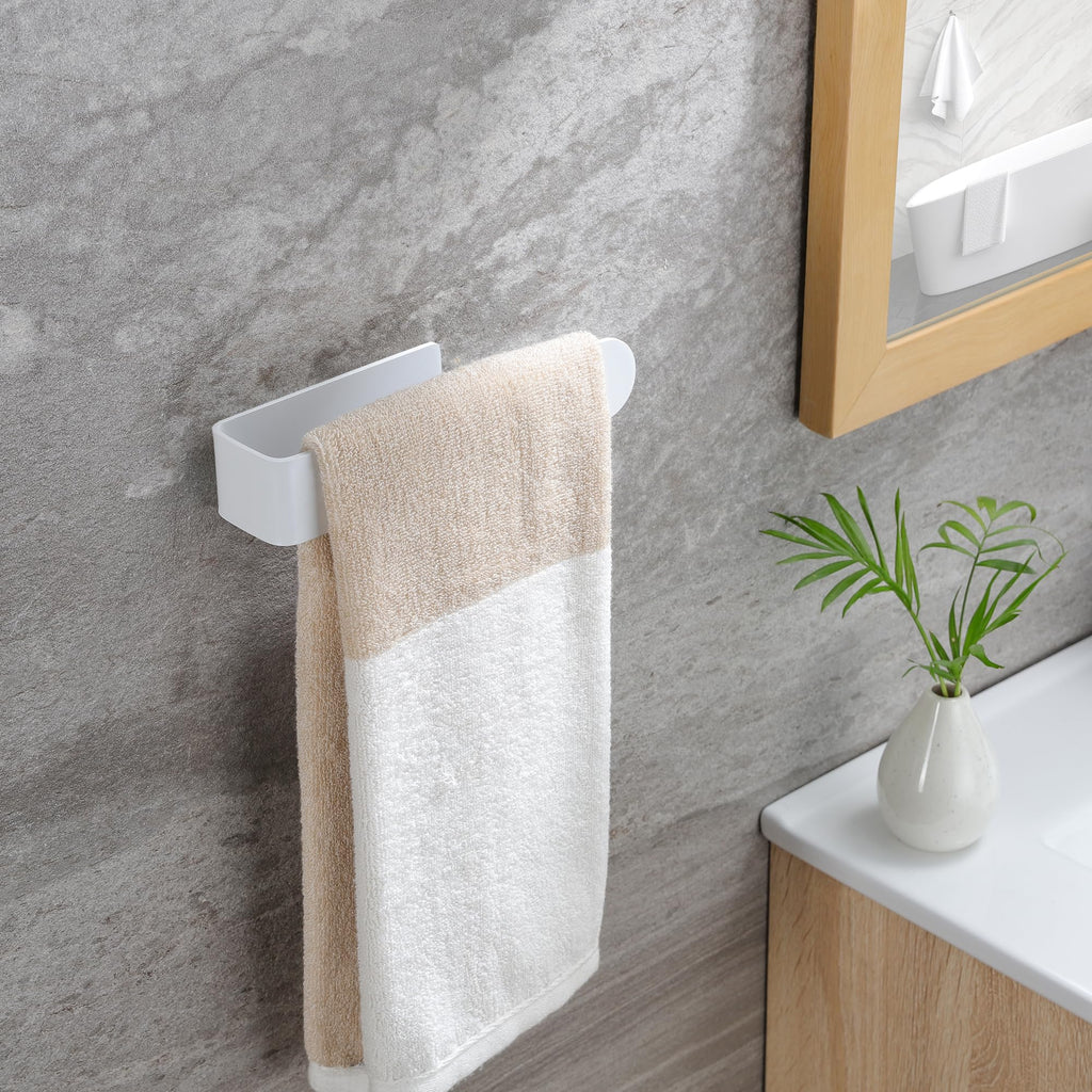 White Adhesive Towel Rack Z5226