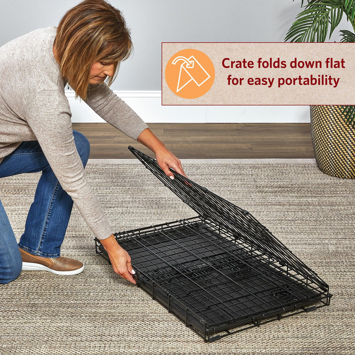 42-Inch Double Door Crate R6247